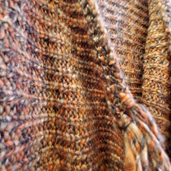 Chicos one size kimono sweater cardigan with metal embellishments, tasse… - Picture 6 of 13